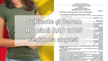 Subiecte și Barem Română, BAC 2025, sesiunea de toamnă. Ce subiecte le-au picat candidaților în prima zi de examen