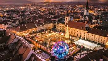 Cât costă două sarmale la târgul de Crăciun din Sibiu. Sunt mai scumpe decât un kilogram de carne