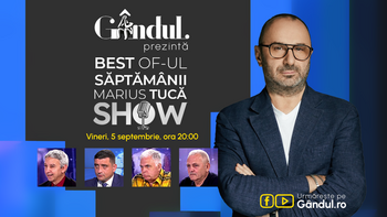 Gândul prezintă Best of Marius Tucă Show – vineri, 5 septembrie, de la ora 20.00