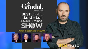 Gândul prezintă Best of Marius Tucă Show – vineri, 12 decembrie, de la ora 20.00