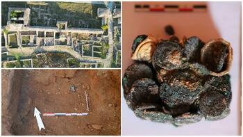Tezaur antic, descoperit la Histria: comoara, formată din zeci de monede şi podoabe din metale preţioase