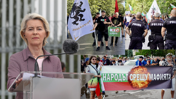 Șefa Comisiei Europene, Ursula von der Layen a fost întâmpinată cu PROTESTE în Bulgaria