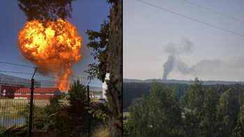 Explozii puternice la Vilnius! Mai multe vagoane de tren cu gaz lichefiat au luat foc