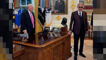 Concert pentru Donald Trump în Biroul Oval. Muzica lui Andrea Bocelli a răsunat la Casa Albă