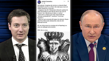 Caramitru, delir pe Facebook. Postează o imagine cu diavolul Bael din secolul 19 și găsește asemănări: „Seamănă fix, (…)