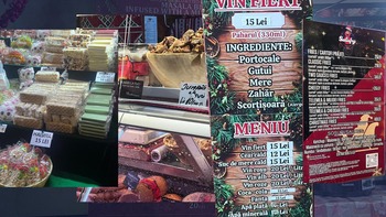 Prețuri scandaloase la Târgul de Crăciun din Piața Constituției, deschis sâmbătă. Kilogramul de pastramă – 220 de lei