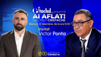 „Ai Aflat! cu Ionuț Cristache” începe miercuri, 12 noiembrie, de la ora 15.00, live pe Gândul. Invitat: Victor Ponta