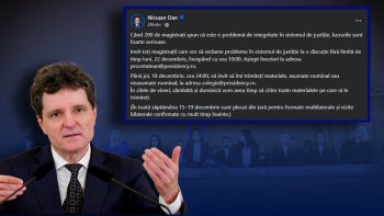Nicusor Dan anunță că îi invită pe magistrați să-i scrie, dar îi așteaptă la Cotroceni pe 22 decembrie, căci (…)