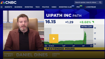 Daniel Dines, UiPath, la CNBC: AI-ul este suficient de matur pentru a produce câştiguri solide în industrie. Nu avem (…)
