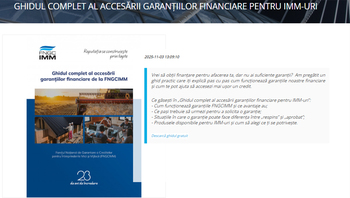 FNGCIMM lansează ghidul complet al accesării garanțiilor financiare