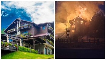Un incendiu a mistuit Pensiunea Maggie's Ranch din Râşnov. Ce dificultăți au întâmpinat pompierii: „N-au aripi”