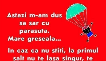 Bancul de duminică | Saltul cu parașuta