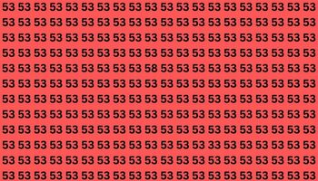 Test de logică | Nu toate numerele din această imagine sunt 53. Două sunt diferite, le puteți găsi?