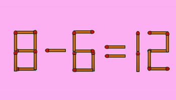 Test IQ cu chibrituri | Corectați 8 – 6 = 12, mutând un singur chibrit