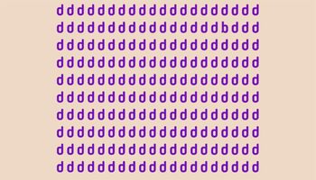 TEST IQ | Nu toate literele din această imagine sunt „d”. Găsiți-o pe cea diferită!