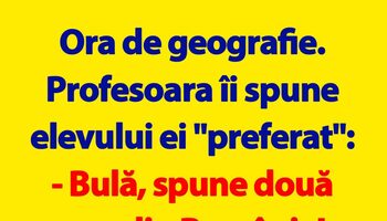 BANC | „Bulă, spune două ape din România!”