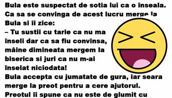 BANC | Bulă este suspectat de soția lui că o înșală
