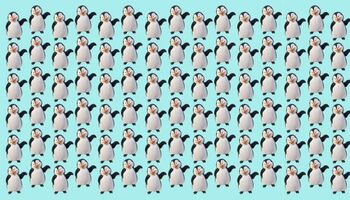 Test de logică | Găsiți singurul pinguin care nu seamănă cu ceilalți!