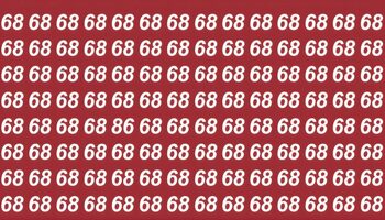 Test de inteligență | Numai cei cu ochi de vultur văd unde se ascunde numărul ’86’ în doar 9 secunde!