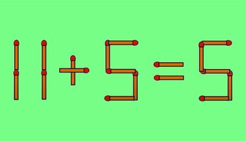 Test IQ exclusiv pentru genii | Corectați 11 + 5 = 5, mutând un singur chibrit