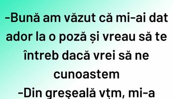 BANCUL ZILEI | „Din greșeală, vțm. Mi-a căzut zacuscă pe telefon”