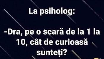 Bancul de duminică | Psihologul și femeia curioasă