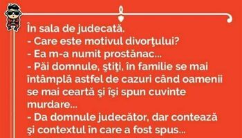 BANCUL ZILEI | „Care este motivul divorțului?”