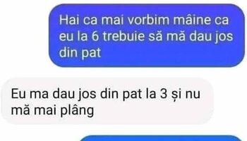 Bancul de marți | „Eu la 6 trebuie să mă dau jos din pat”