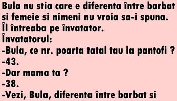 BANC | Bulă și diferența dintre bărbați și femei
