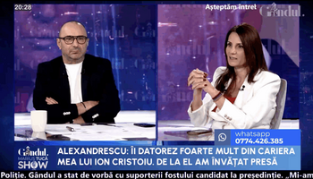 Anca Alexandrescu: Tot ce am făcut în ultimul an, alături de domnul Georgescu, am făcut pentru că am crezut