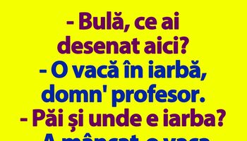 BANC | Bulă, la ora de desen