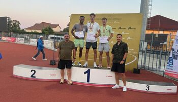 Mihai Dringo a cucerit titlul național la 100 metri. Răzvan Nicoară și Cristian Méhes sunt vicecampioni naționali