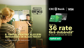 E timpul pentru alegeri inteligente de Black Friday. Descoperă oferta la cardurile de credit CEC Bank: până la 36 de (…)