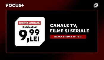 Black Friday 13 – 16 noiembrie: FOCUS+ TV la numai 9,99 lei! Profită de reducerea extraordinară de 77% din prima (…)