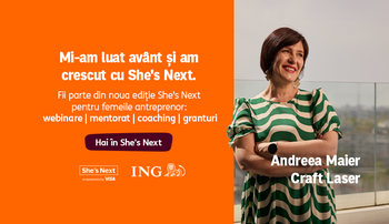 Dezvoltă-ți afacerea cu She’s Next! Aplică pentru granturi, coaching și sesiuni de mentorat gratuit. Până la (…)