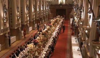 Seară de gală la Palatul Windsor, unde Regele Charles l-a primit pe preşedintele Germaniei