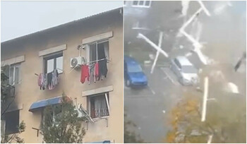 Primele imagini cu momentul exploziei de la Balş, unde o garsonieră a sărit în aer. 15 locuinţe, avariate