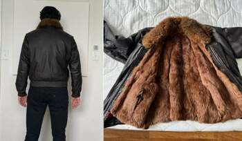 Un bărbat a cumpărat o geacă de piele second-hand și a găsit un buzunar secret în care erau 400 de dolari