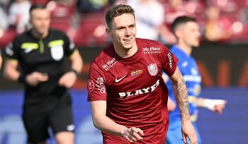 CFR Cluj nu se descurcă nici în Europa fără Louis Munteanu. Atacantul ar fi în clinciuri cu conducerea