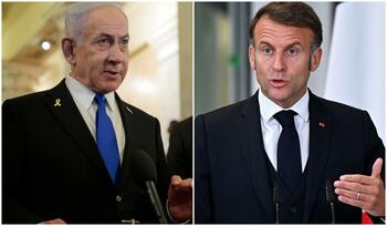 Netanyahu l-a acuzat pe Macron că 
