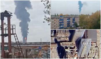 Explozii masive la două combinate petroliere strategice din Rusia, după un atac cu drone ucrainene