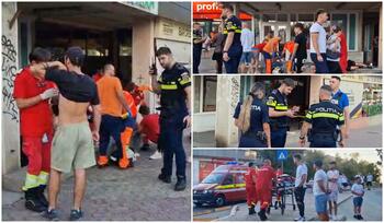Scandal sângeros într-un bar din Constanța. Trei bărbaţi au fost răniţi, atacatorul reţinut