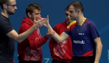 Echipa masculină de tenis de masă a României s-a calificat în finala Campionatului European