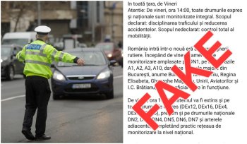 Noul sistem pentru siguranța rutieră a devenit subiect de fake news. MAI: Nu e vorba de Big Brother