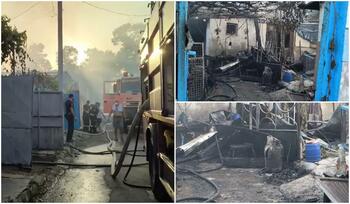 Incendiu urmat de explozie într-o casă din Galați. Un bătrân de 73 de ani a fost găsit carbonizat