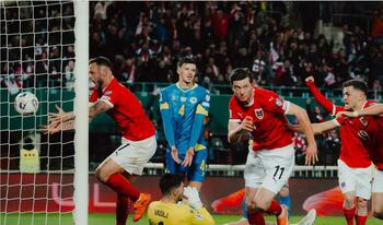 Austria câştigă grupa României din preliminariile C.M. Elveţia, Scoţia, Belgia şi Spania, la turneul final