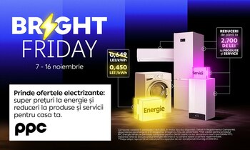 A început „Bright Friday” la PPC Energie. Furnizorul vine cu un super preț de 0,450 lei/kWh și reduceri de până la (…)