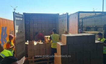 Captură record de ţigări de contrabandă, de 4 milioane €, în Constanţa. Oficial, figurau ca 