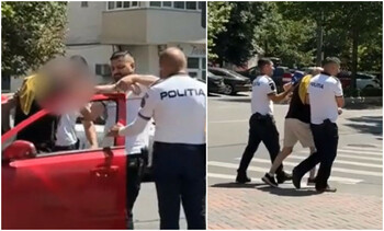 Şofer prins beat criţă la volan, în Bucureşti. Poliţiştii l-au cărat pe braţe, abia se putea ţine pe picioare
