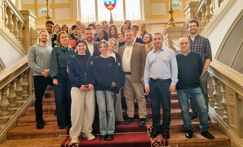 Elevi din Germania în vizită la Primăria Oradea în cadrul unui proiect Erasmus+ dedicat valorilor democratice